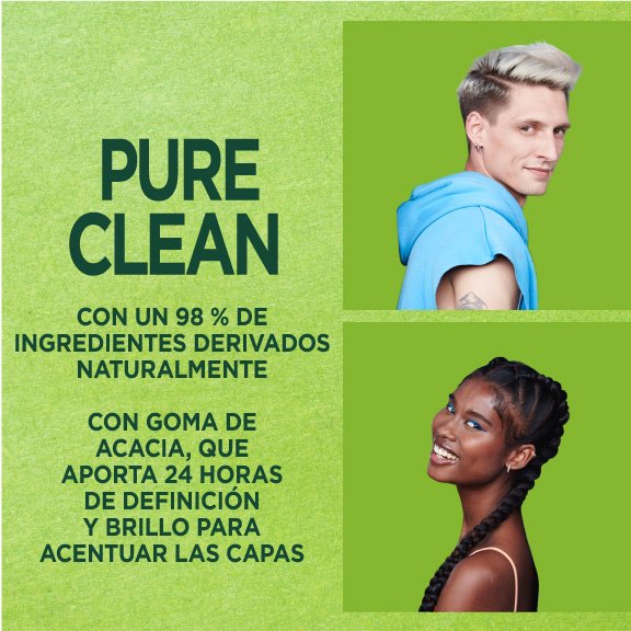 Acciónes de Garnier Pure Clean Finishing Hair Paste